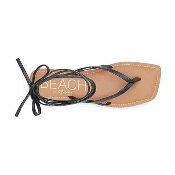 BEACH by Matisse Bocas Ankle Wrap Flat Sandal, Black 7 NWT - Picture 4 of 9